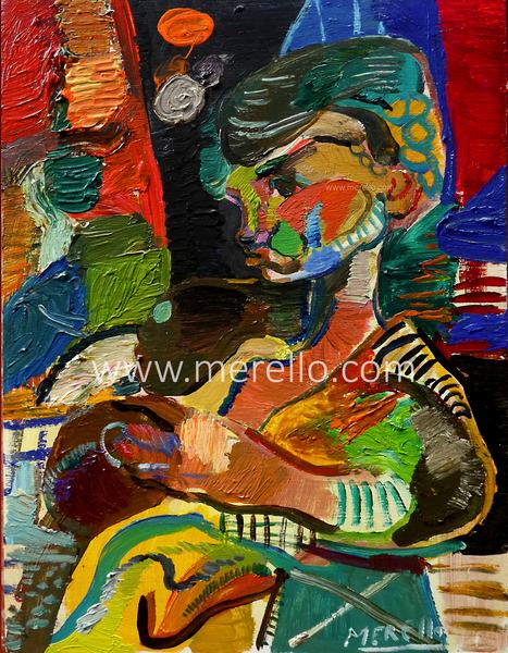 Abstract Painting, Panel Painting, Mixed Media Painting, Author's Work, Year 2000, Original Painting, Abstract hotsell Work, Spanish Work